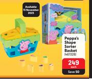 Peppa's Pig Shape Sorter Basket