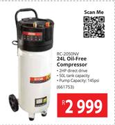 Ryobi 24L Oil Free Compressor RC-2050NV