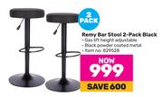 Remy Bar Stool 2 Pack Black