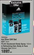 Adidas Ice Dive Gift Set EDT-75ml Per Set