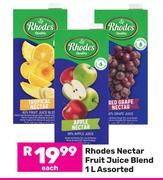 Rhodes Nectar Fruir Juice Blend Assorted-1L Each