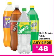 Soft Drinks Assorted-For 4 x 1.5L