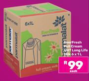 Parmalat Everfresh Full Cream UHT Long Life Milk-6 x 1L Each