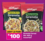 Kellogg's Granola Cereal Mix Assorted-For 2 x 450g
