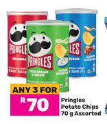 Pringles Potato Chips Assorted-For Any 3 x 70g