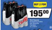 Red Square Energising Vodka (All Variants) Handies-For 2 x 6 x 275ml