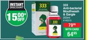 333 Anti Bacterial Mouthwash & Gargle-200ml