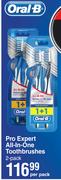 Oral-B Pro Expert All In One Toothbrushes 2 Pack-Per Pack