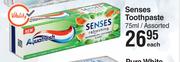 Aquafresh Senses Toothpaste Assorted-75ml Each