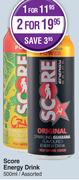 Score Energy Drink Assorted-For 2 x 500ml