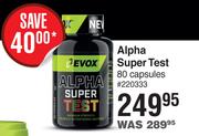 Evox Alpha Super Test 80 Capsules