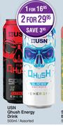USN Qhush Energy Drink Assorted-500ml