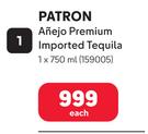 Patron Anejo Premium Imported Tequila-750ml Each