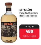 Espolon Imported Premium Reposado Tequila-750ml
