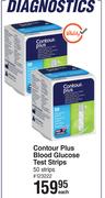 Contour Plus Blood Glucose Test Strips 50 Strips-Each