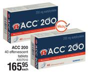  ACC 200 40 Effervescent Tablets