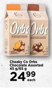 Cheaky Co-Orbs Chocolate Assorted-45g/65g Each