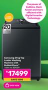 Samsung 21Kg Top Loader Washing Machine With BubbleStrom