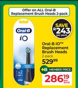 Oral-B iO Replacement Brush Heads 2 Pack