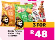 Simba Potato Chips Assorted-For 3 x 120g