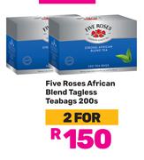 Five Roses African Blend Tagless Teabags-For 2 x 200s  Pack