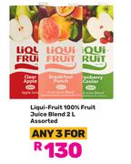 Liqui-Fruit 100% Fruit Juice Blend Assorted-For Any 3 x 2Ltr