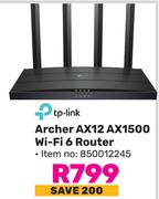 Tp-Link Archer AX12 AX 1500 Wi-Fi 6 Router