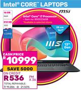 MSI 14.1"(35cm) Intel Core i7 Processor