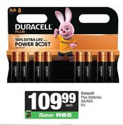 Duracell Plus Batteries AA/AAA-8's