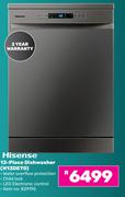 Hisense 13 Place Dishwasher H13DETG