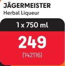 Jagermeister Herbal Liqueur-750ml