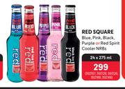 Red Square Blue, Pink, Black, Purple Or Red Spirit Cooler NRBs-24 x 275ml