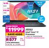 MSi 14.1"(35cm) Intel Core i7 Processor