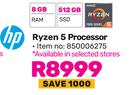 HP 15.6"(39cm) Ryzen 5 Processor