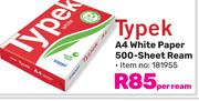 Typek A4 White Paper (500 Sheet) Ream-Per Ream