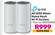 Tp Link AC1200 Whole Home Mesh Wi-Fi System