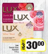 Lux Beauty Soap (Assorted)-For Any 3 x 175g