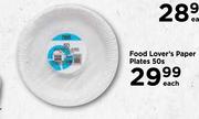 Food Lover's Paper Plates-50s Pack Each