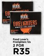 Food Lover's Firelighters-For 2 x 12's Pack