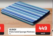 Ol'Roy Patio Solid Sponge Mattress-1's Each
