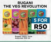 Rugani 100% Juice Assorted-For 5 x 330ml