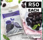 Food Lover's Unpitted Prunes-500g Each