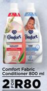 Comfort Fabric Conditioner-For 2 x 800ml