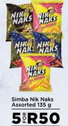 Simba Nik Naks Assorted-For 5 x 135g