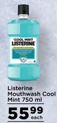 Listerine Mouthwash Cool Mint-750ml Each