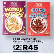 Food Lover's Kids Cereals Assorted-For 2 x 350g