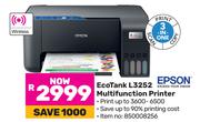 Epson Eco Tank L3252 Multifunction Printer