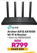 TP-Link Archer AX12 AX1500 WiFi 6 Router