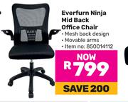 Everfurn Ninja Mid Back Office Chair