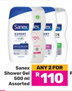 Sanex Shower Gel Assorted-For Any 2 x 500ml